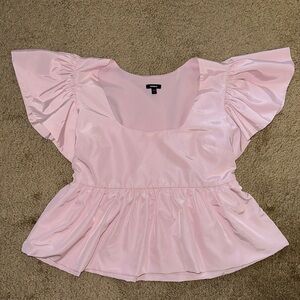 express square neck babydoll blouse